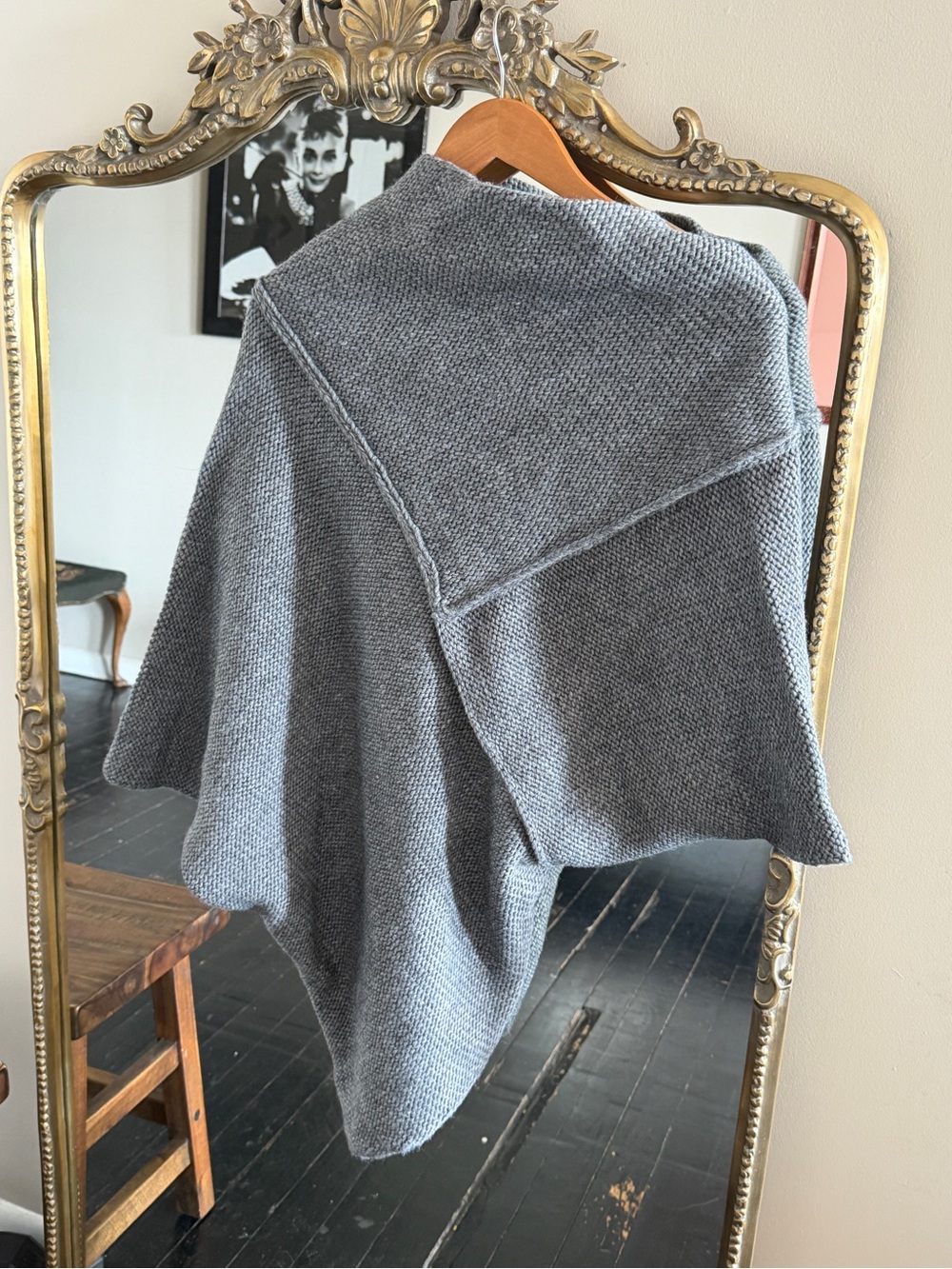 NWT Marcella Gray Palmer Knit Top